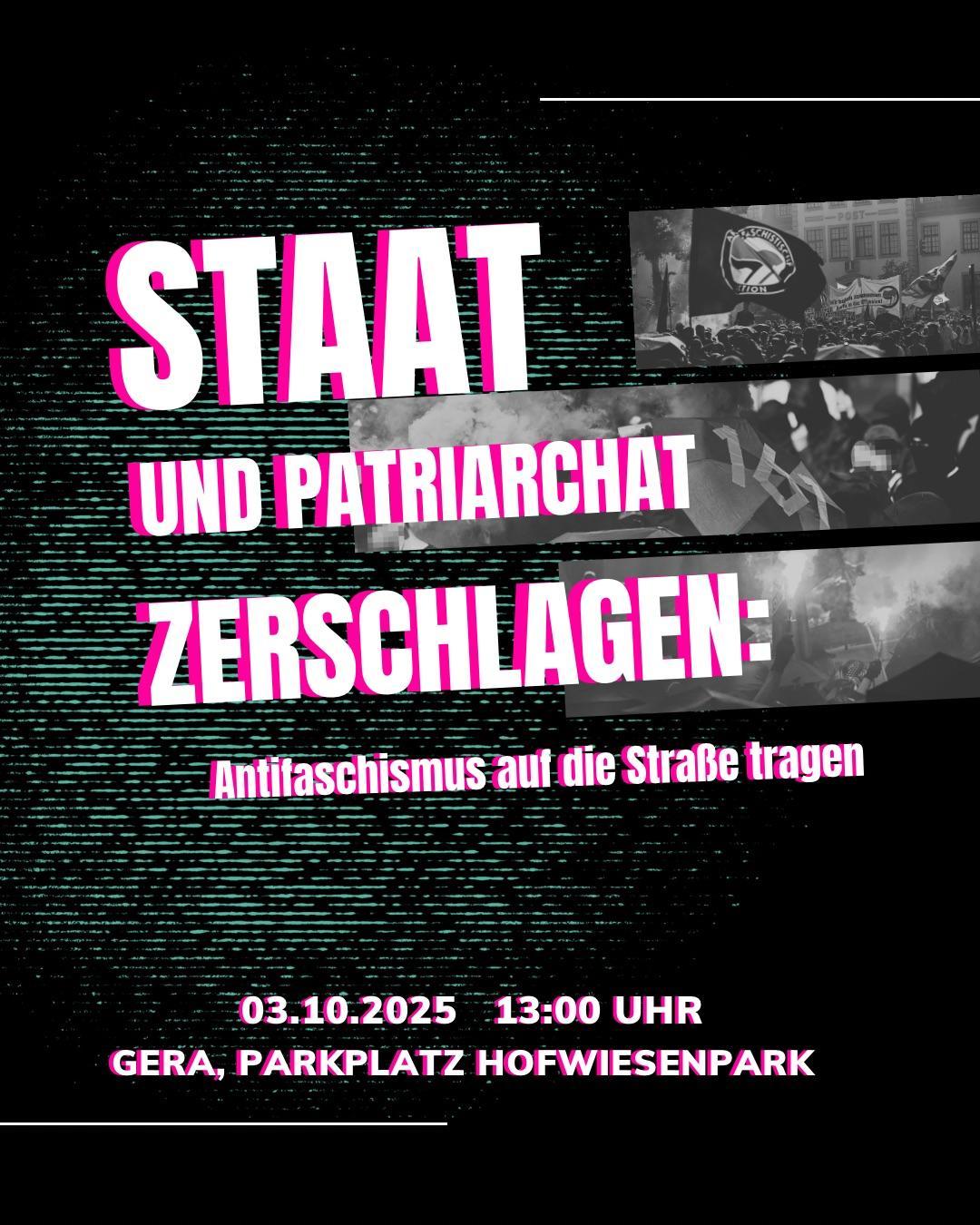 Kurzaufruf: Am 03.10. alle nach Gera!