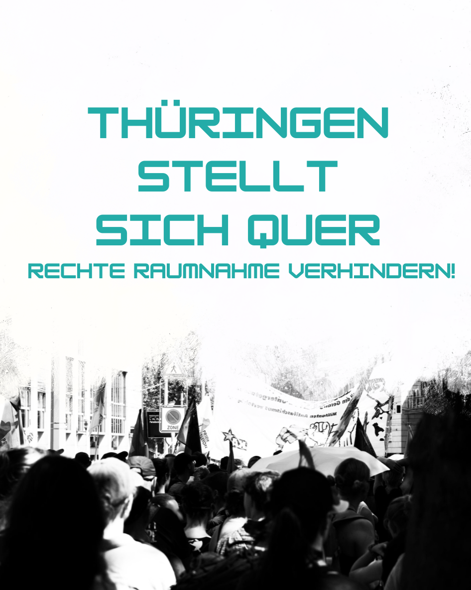 Informationen zu solidarischen Demonstrationen am 03.+04. Oktober 2025 in Thüringen