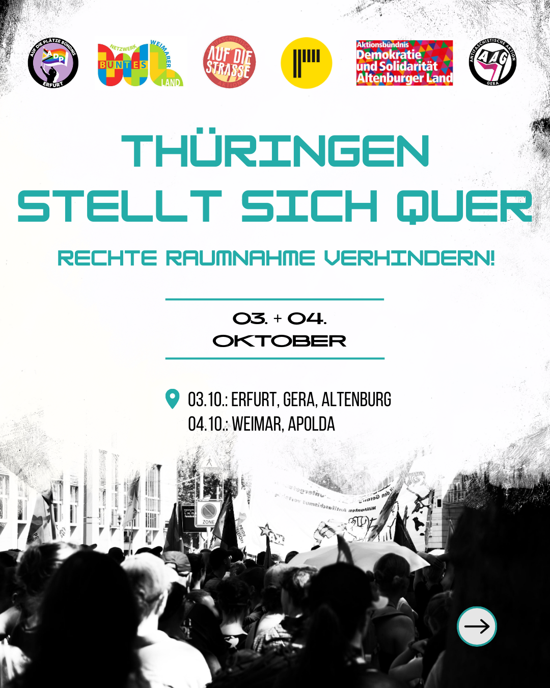 03.+04.10.2025: Thüringen stellt sich quer!